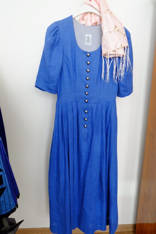Tostmann Leinendirndl Azurblau